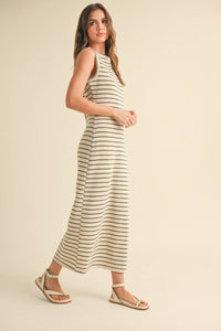 MIOU MUSE - STRIPED KNITTED DRESS