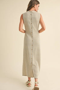 MIOU MUSE - STRIPED KNITTED DRESS