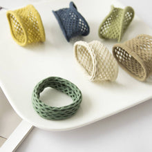 Load image into Gallery viewer, Adorro - Seamless Boho Mesh Netted Hair Tie (Set of 6)
