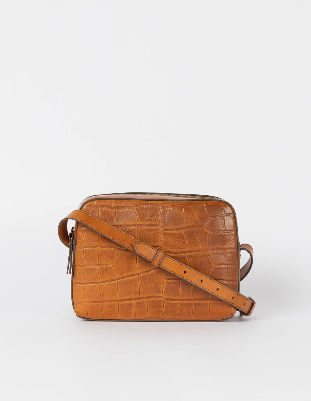 O My Bag - Leather Bag Sue - Cognac Croco