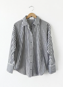 Greylin Wendy Stripe Boyfriend Shirt