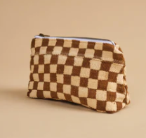 Load image into Gallery viewer, Jenna Bee Checered Cosmetic Bag
