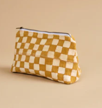 Load image into Gallery viewer, Jenna Bee Checered Cosmetic Bag
