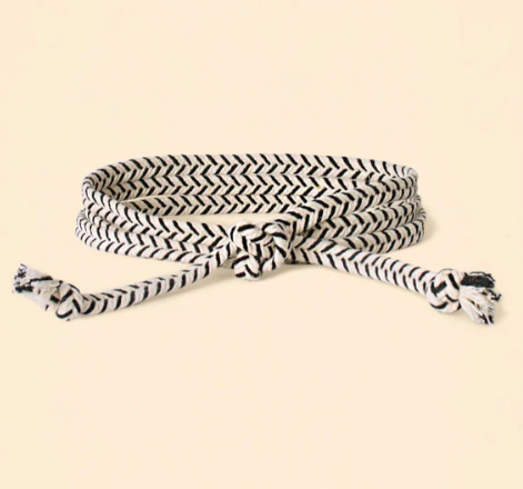 Xirena Arrow Belt - Black Braid