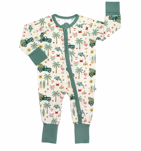 Emerson and Friends- Coastal Christmas Bamboo Baby Pajamas