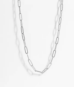 Sterling Silver Paperclip necklace