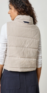 Lilla P Striped Vest - Earth