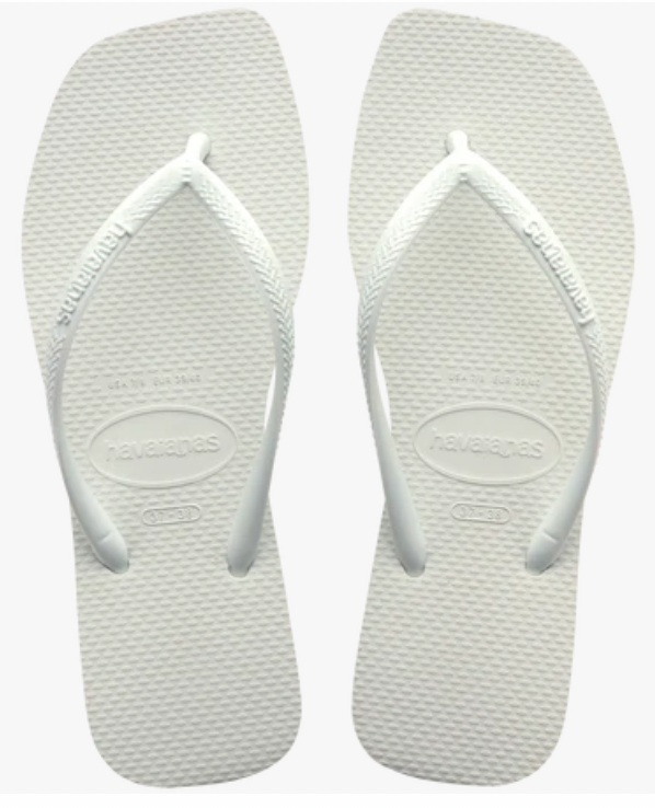 Havaianas Slim Square Sandal- White