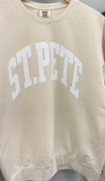 Load image into Gallery viewer, St. Pete Collegiate Lightweight Sweatshirt- Ivory
