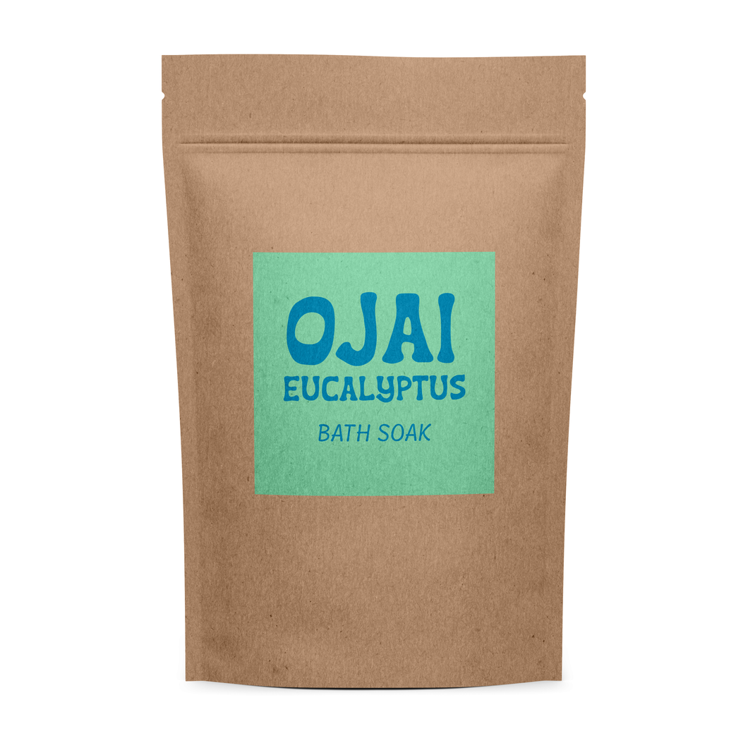 Ojai Essentials - Bath Soak | Eucalyptus | Salt and Essential Oils: 2 oz