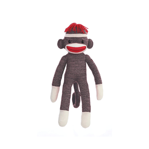 Plushland - 20" Sock Monkey Stuffed Animal: Brown