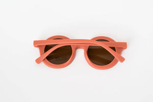 Babeehive Goods - Toddler & Kid Retro Sunglasses - Coral Orange