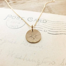 Load image into Gallery viewer, Becoming Jewelry - North Star Necklace: Gold Fill
