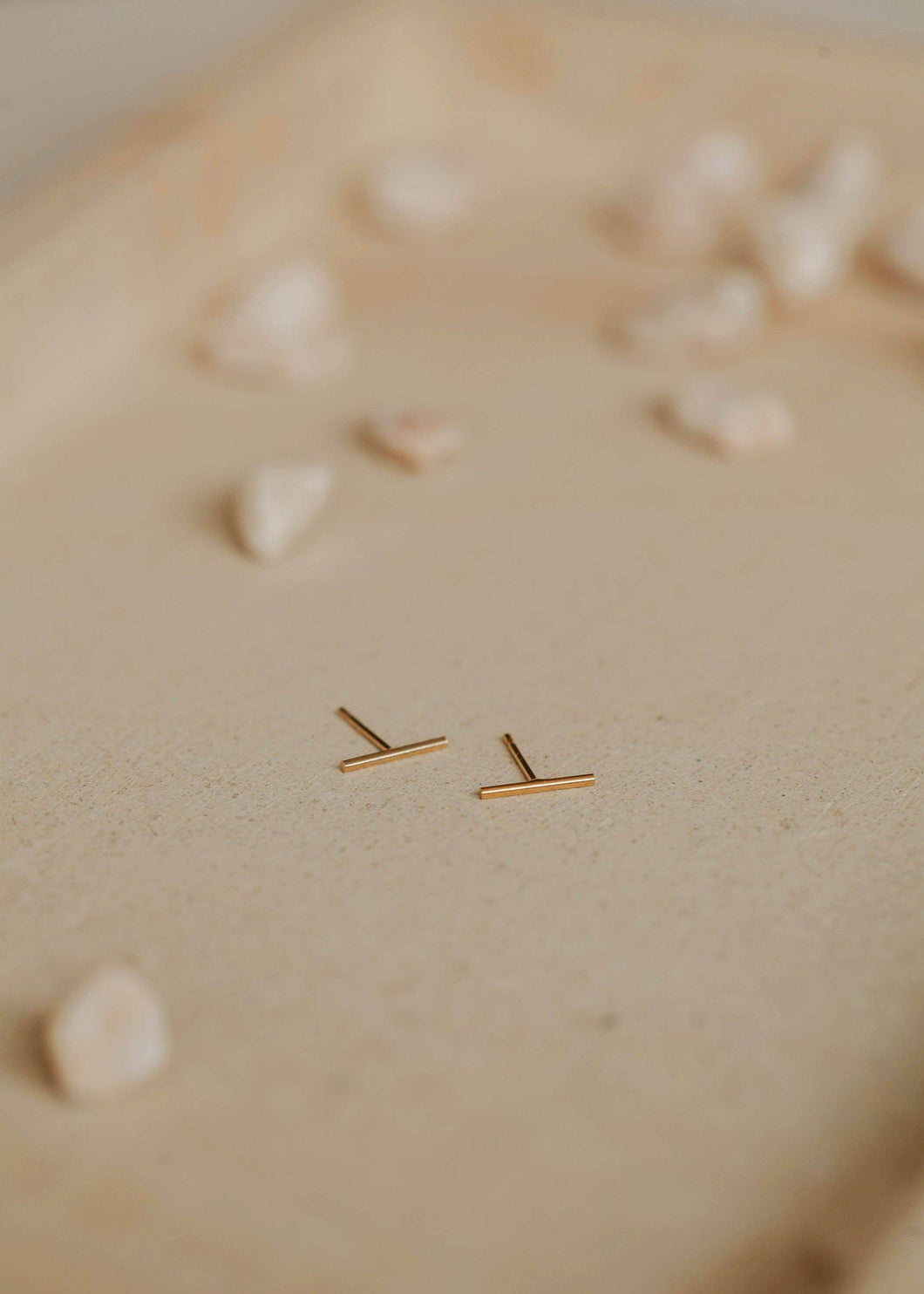 Hello Adorn - Tiny Bar Studs: Sterling Silver